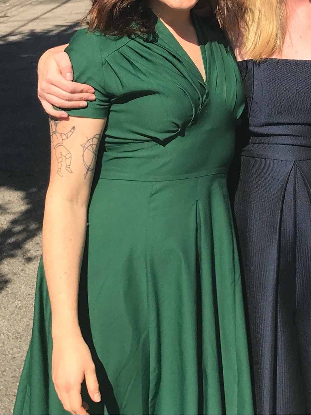 Green vintage inspired dress